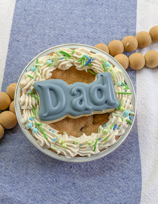 Father's Day mini cookie cake