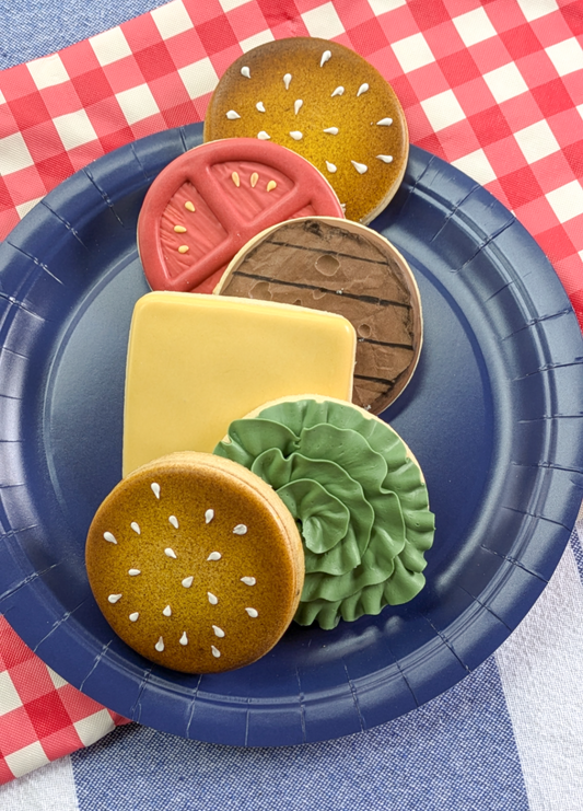 Grill master hamburger set