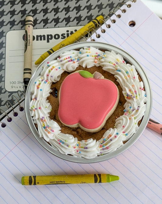 Teacher appreciation mini cookie cake